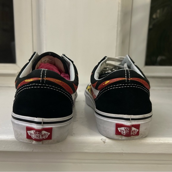 Vans Old Skool Skater Flame size 6.5 for men, size 8 for women EUC - Picture 5 of 8